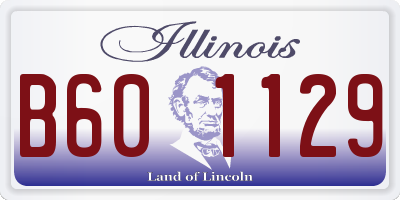 IL license plate B601129