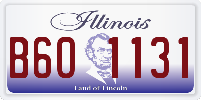 IL license plate B601131