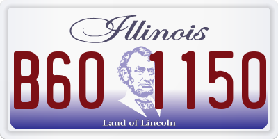 IL license plate B601150