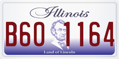 IL license plate B601164