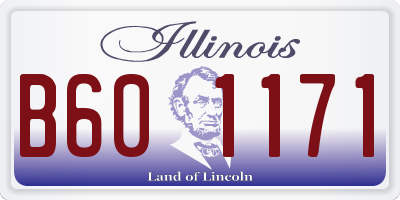 IL license plate B601171