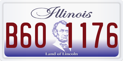 IL license plate B601176