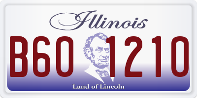 IL license plate B601210