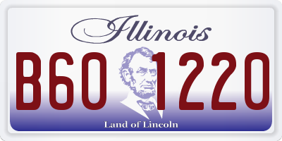 IL license plate B601220