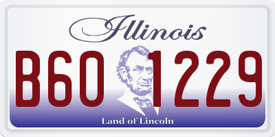 IL license plate B601229