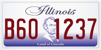IL license plate B601237