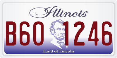 IL license plate B601246