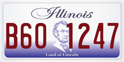 IL license plate B601247