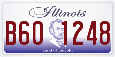 IL license plate B601248