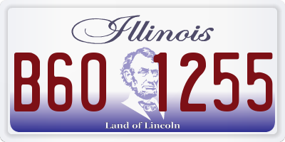 IL license plate B601255