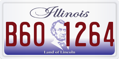 IL license plate B601264