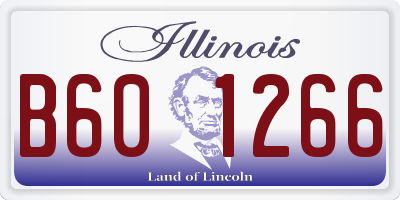 IL license plate B601266