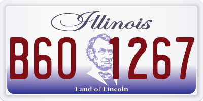 IL license plate B601267