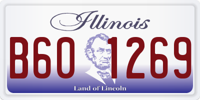 IL license plate B601269