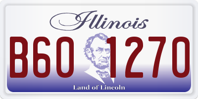 IL license plate B601270
