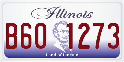 IL license plate B601273