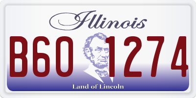IL license plate B601274