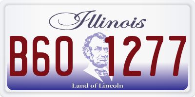 IL license plate B601277