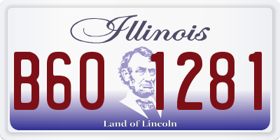 IL license plate B601281