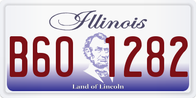 IL license plate B601282