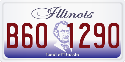 IL license plate B601290