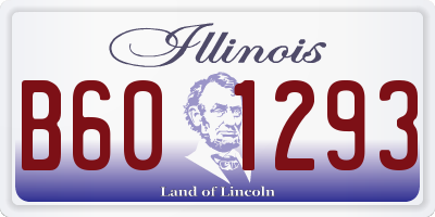IL license plate B601293