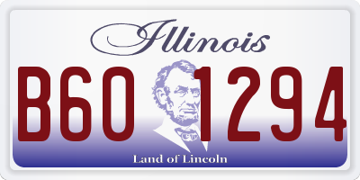 IL license plate B601294