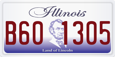 IL license plate B601305