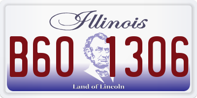 IL license plate B601306