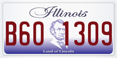 IL license plate B601309
