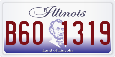 IL license plate B601319