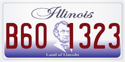 IL license plate B601323