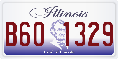 IL license plate B601329