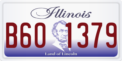 IL license plate B601379