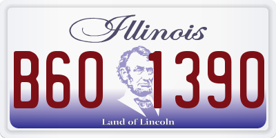 IL license plate B601390