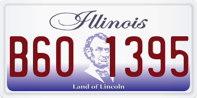 IL license plate B601395