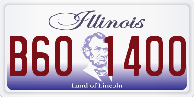 IL license plate B601400