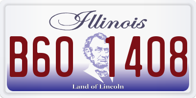 IL license plate B601408