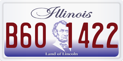 IL license plate B601422