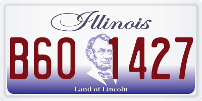 IL license plate B601427