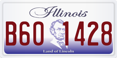 IL license plate B601428