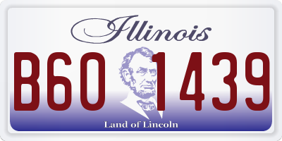 IL license plate B601439