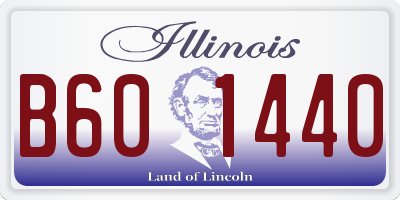 IL license plate B601440