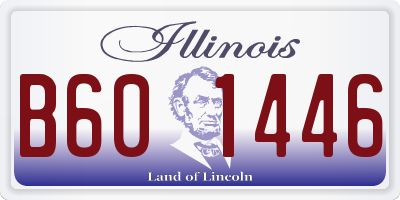 IL license plate B601446