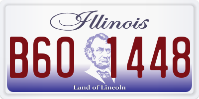 IL license plate B601448