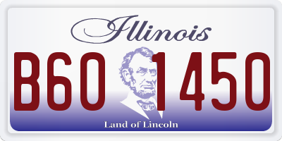 IL license plate B601450