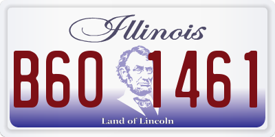 IL license plate B601461