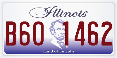 IL license plate B601462