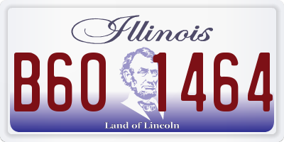 IL license plate B601464