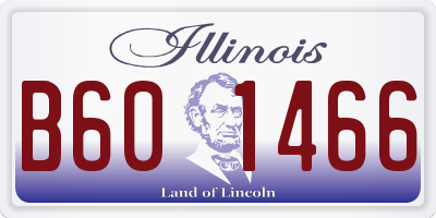 IL license plate B601466